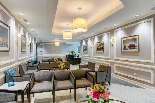 crystal lake location waiting area, chairs, tables